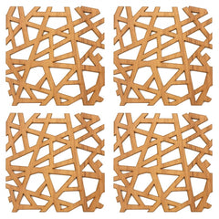Wooden Coasters for Tea Coffee (Set of 4)