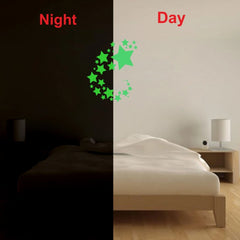 Generic Green Galaxy Of Stars With Moon Radium Wall Sticker