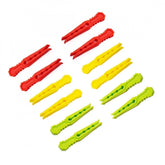 Generic Pack Of_3 Multipurpose Plastic Cloth Hanging Pegs Clips_36 Pcs (Color: Assorted)