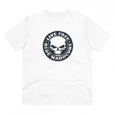 Generic Men's PC Cotton Bike Ride Design Printed T Shirt (Color: White, Thread Count: 180GSM)