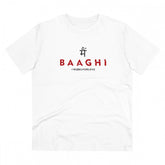 Generic Men's PC Cotton Me Bhaghi Printed T Shirt (Color: White, Thread Count: 180GSM)