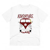 Generic Men's PC Cotton Explore The Unseen Printed T Shirt (Color: White, Thread Count: 180GSM)