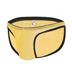 Generic Men's Mesh Power Net Transparent Sexy Brief Underwear (Turmeric Orange)