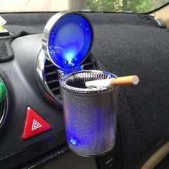 Generic Designer Car Ash Tray Ashtray With Blue Led Light & Rainbow Colors (Multicolor)