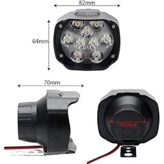 Generic Set Of 2 Shilon 9 Led Waterproof On/Off Switch For Bikes (Black)
