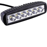 Generic 6 Led Straight Fog Lights Projector Lens (Black)