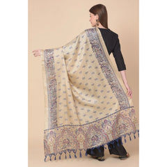 Generic Women's Art Silk Printed Dupatta (Gold, Length: 2.25 to 2.50 Mtr)
