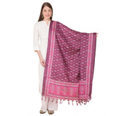 Generic Women's Art Silk Printed Dupatta (Purple, Length: 2.25 to 2.50 Mtr)