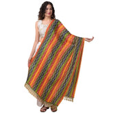 Generic Women's Chanderi Printed Dupatta (Multicolor, Length: 2.25 to 2.50 Mtr)