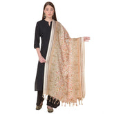 Generic Women's Art Silk Printed Dupatta (White, Length: 2.25 to 2.50 Mtr)