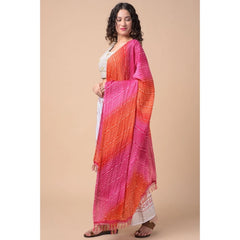 Generic Women's Chanderi Printed Dupatta (Multicolor, Length: 2.25 to 2.50 Mtr)
