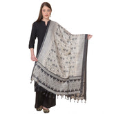 Generic Women's Art Silk Printed Dupatta (Multicolored, Length: 2.25 to 2.50 Mtr)