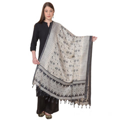 Generic Women's Art Silk Printed Dupatta (Multicolored, Length: 2.25 to 2.50 Mtr)
