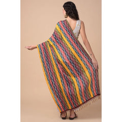 Generic Women's Chanderi Printed Dupatta (Multicolor, Length: 2.25 to 2.50 Mtr)