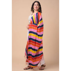 Generic Women's Chanderi Printed Dupatta (Multicolor, Length: 2.25 to 2.50 Mtr)