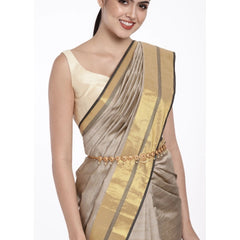 Generic Women's Rose Gold Plated Alloy Hip Belt Kamarband (Red & Green)