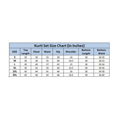 Generic Women's Rayon Printed Round Neck 3-4th Sleeve Kurti With Pant Set (Green)