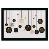 Generic Flower Painting Vinyl Sparkle Coated with Synthetic Photo Frame (Multicolor)