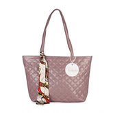 Generic Women's Polyurethane Textured Shoulder Bag (Blush Pink)