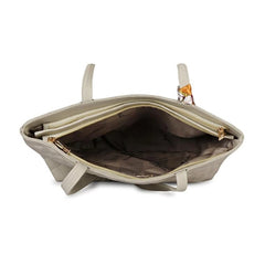 Generic Women's Polyurethane Textured Shoulder Bag (Grey)