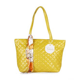 Generic Women's Polyurethane Textured Shoulder Bag (Yellow)