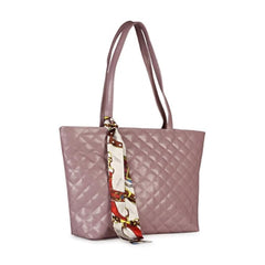 Generic Women's Polyurethane Textured Shoulder Bag (Blush Pink)