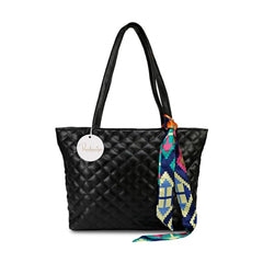 Generic Women's Polyurethane Textured Shoulder Bag (Black)