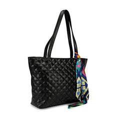 Generic Women's Polyurethane Textured Shoulder Bag (Black)