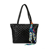 Generic Women's Polyurethane Textured Shoulder Bag (Black)