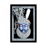 Generic Shrinathji Painting with Synthetic Photo Frame (Multicolor)