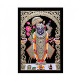 Generic Shrinathji Painting with Synthetic Photo Frame (Multicolor)