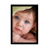 Generic Baby Photo Painting with Synthetic Photo Frame (Multicolor)