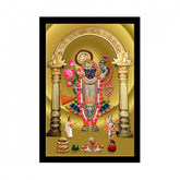Generic Shrinathji Painting with Synthetic Photo Frame (Multicolor)