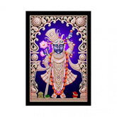 Generic Shrinathji Painting with Synthetic Photo Frame (Multicolor)