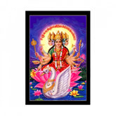 Generic Maa Laxmi Painting with Synthetic Photo Frame (Multicolor)