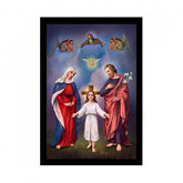 Generic Jesus Christ Painting with Synthetic Photo Frame (Multicolor)