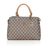 Generic Women's Faux Leather Printed Handbag (Camel)