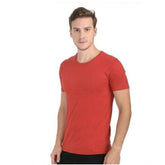 Generic Men's Casual Short Sleeves Cotton Round Neck T-shirt (Red)
