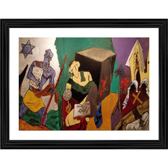 Generic The Spirit of India Painting With Wood Photo Frame (Multicolor)