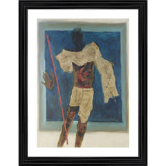 Generic Mahatma Painting With Wood Photo Frame (Multicolor)