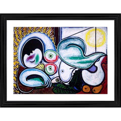 Generic Reclining Nude 1932 Painting With Wood Photo Frame (Multicolor)
