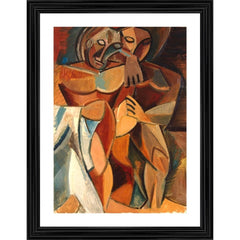 Generic Friendship 1908 Painting With Wood Photo Frame (Multicolor)