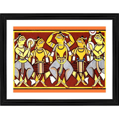 Generic Celebration Painting With Wood Photo Frame (Multicolor)