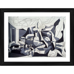 Generic The Charnel House 1945 Painting With Wood Photo Frame (Multicolor)