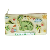Cute Dino Pencil Pouch | Canvas | Stationery | 3+ Years