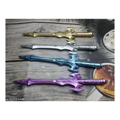 12 PCS_Set Talwar Star Style Sword Novelty Ball Pen | Plastic | Stationery | 5+ Years