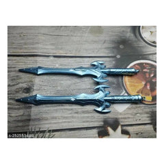 12 PCS_Set Talwar Star Style Sword Novelty Ball Pen | Plastic | Stationery | 5+ Years