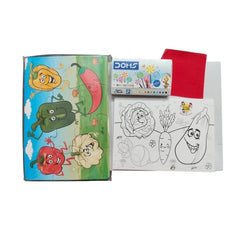 2 In 1 Puzzle & Colors Vegetable | Cardboard | Educational Toys| 3+ Years