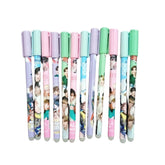 12_Pcs Set BTS Theme Reusable Pencil | Plastic, Metal | Stationery | 3+ Years