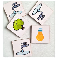 Generic Save the earth - Medium Wooden Puzzle Game Toys (MultiColor)